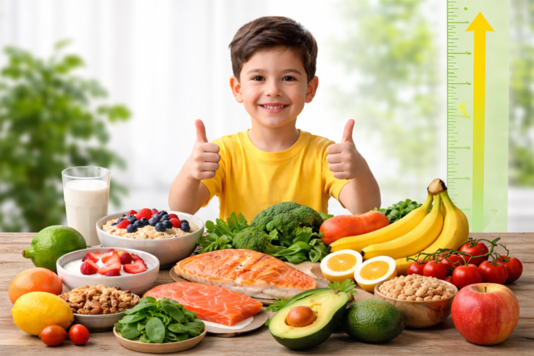 Healthy foods that support nutritional growth and height development in kids